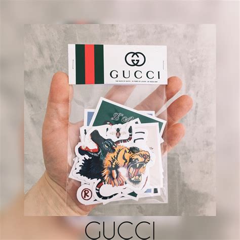 supreme and gucci stickers|gucci stickers for women.